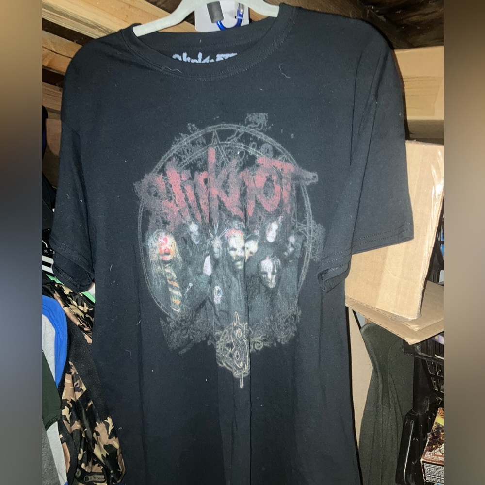 Slipknot Metal Rock concert touring graphic design shirt band tee size large